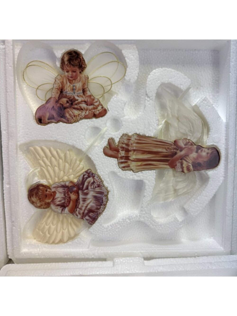 Bradford Dona Gelsinger Heaven's Little Angels Christmas Ornaments Sets 9-12 - Picture 3 of 8